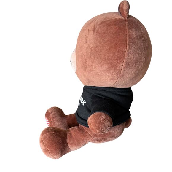 LINE Friends Brown Bear Plush Stuffed Toy NYC Hoodie 12” Limited Edition - Picture 4 of 12